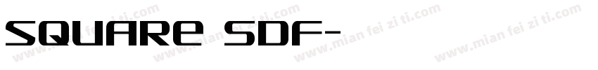 square SDF字体转换